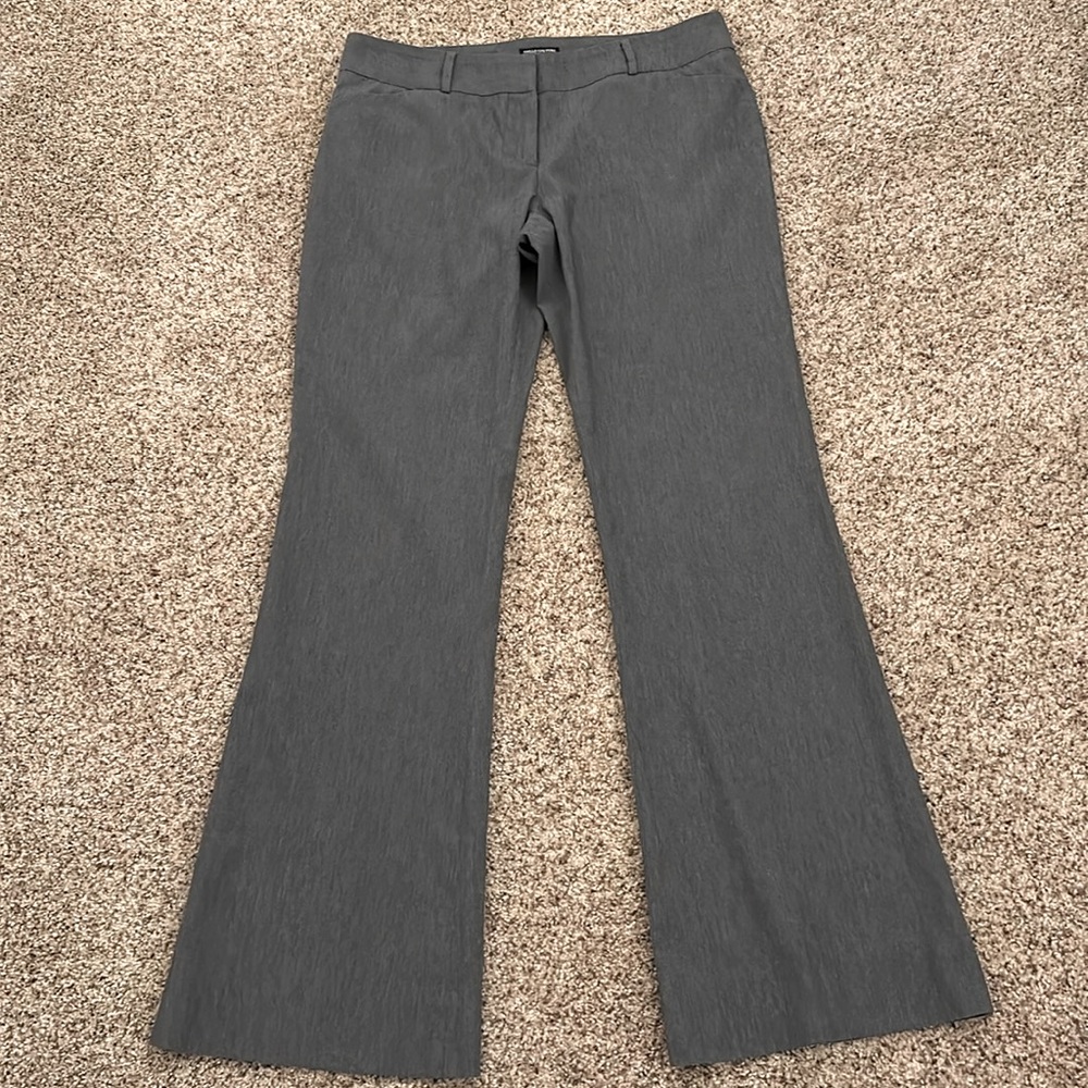 Vintage Ciello Couture Los Angeles Gray Flared Made In USA Dress Pants Size 10